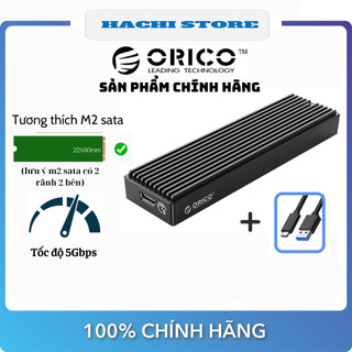 Box m2 sata orico - m2pf-c3 sang cổng type-c hỗ trợ ssd m2 sata – hàng chính hãng