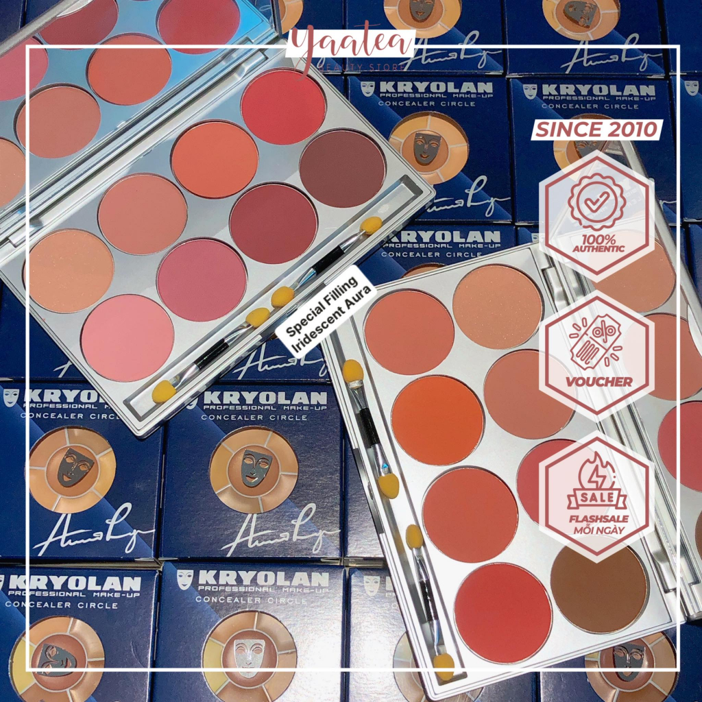 Bảng Má Hồng Kryolan 8 Ô