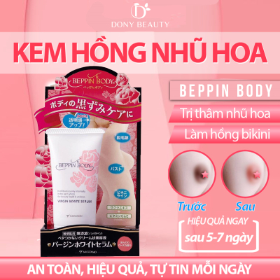 Serum làm hồng nhũ hoa và làm sáng da vùng bikini Beppin Body Virgin White Serum Nhật Bản