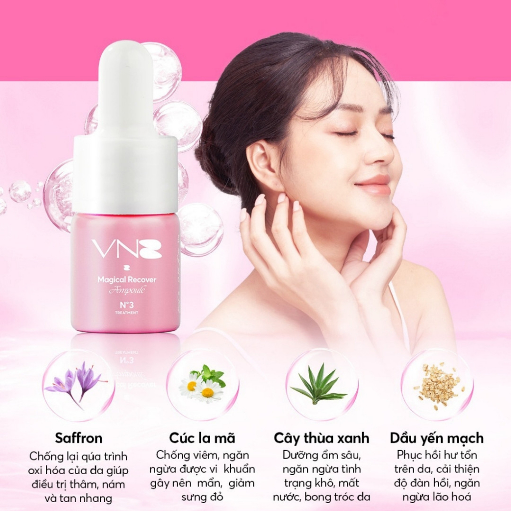 Tinh Chất Phục Hồi VNB Làm Dịu Phục Hồi Da Sau Treatment Peel Da Lăn Kim Bỏng Da
