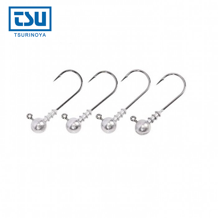 Lưỡi câu Jighead đầu tròn Tsurinoya P53 chuyên móc mồi mềm lure lóc, lure chẽm Hita Lure