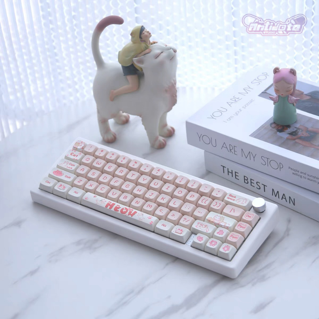 Nút bàn phím cơ City Meow PBT keycap - MDA profile - 131 nút