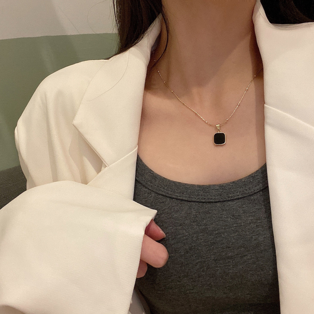 Vòng cổ Ahellogirl bạc 925 cao cấp mặt hình ngôi sao sang trọng cho nữ pk178