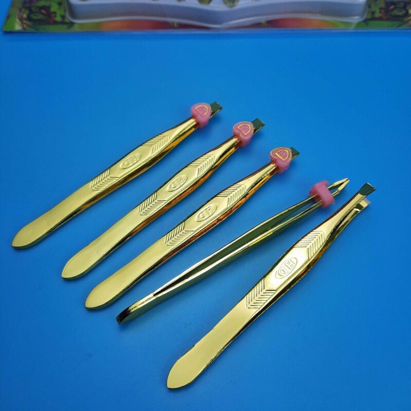 Nhíp nhổ lông mày, nhổ tóc(màu vàng)