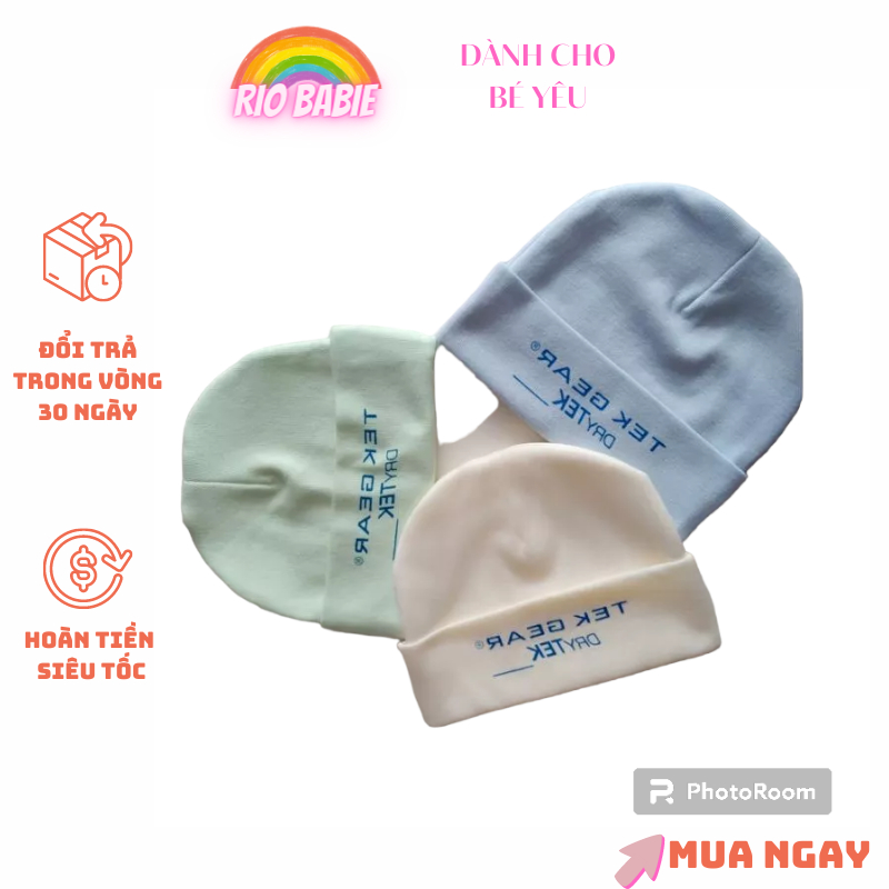 Mũ cho bé sơ sinh từ 0-5 tháng