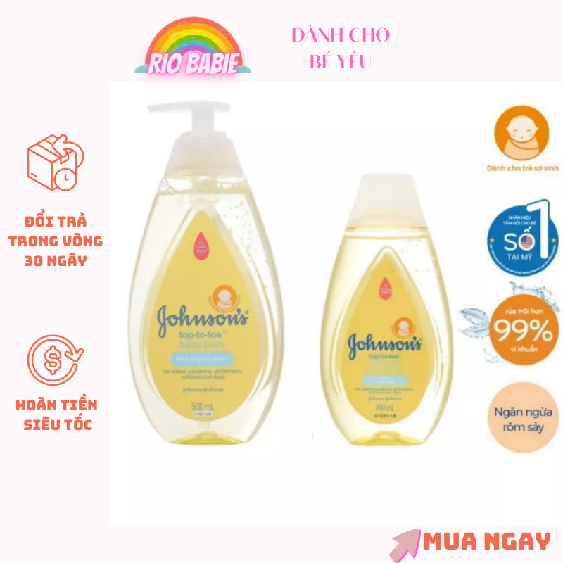 Sữa tắm Johnson's baby 500ml, 200ml, 100 ml