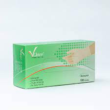 Găng tay y tế không bột Vglove size M/L hộp 50 đôi