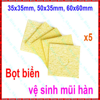 Bọt biển lau chùi vệ sinh mũi hàn 60x60mm/50x35mm/35x35mm