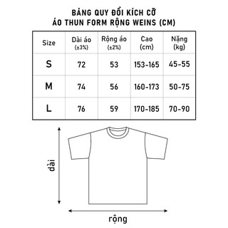 Áo Phông Rộng WEINS Trơn basic