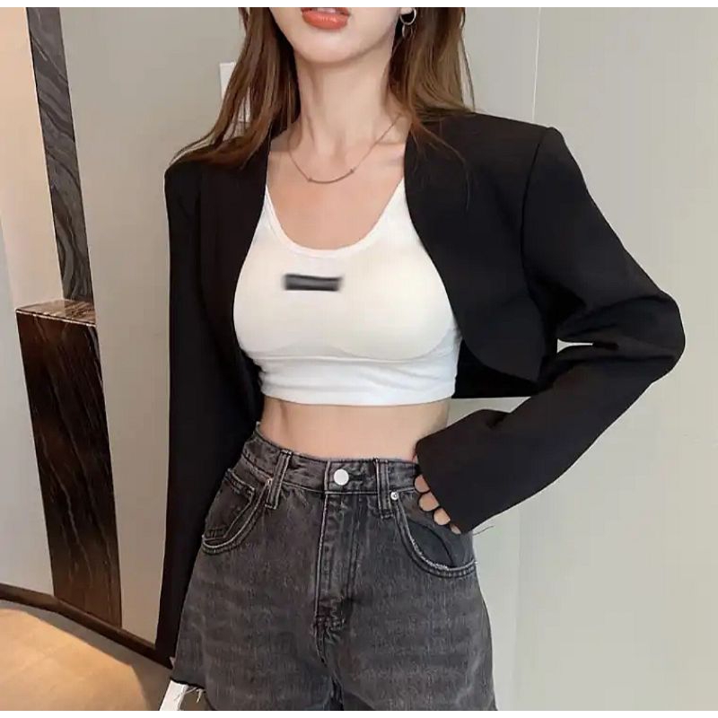 Áo vest crop 2hand hàng 2 lớp