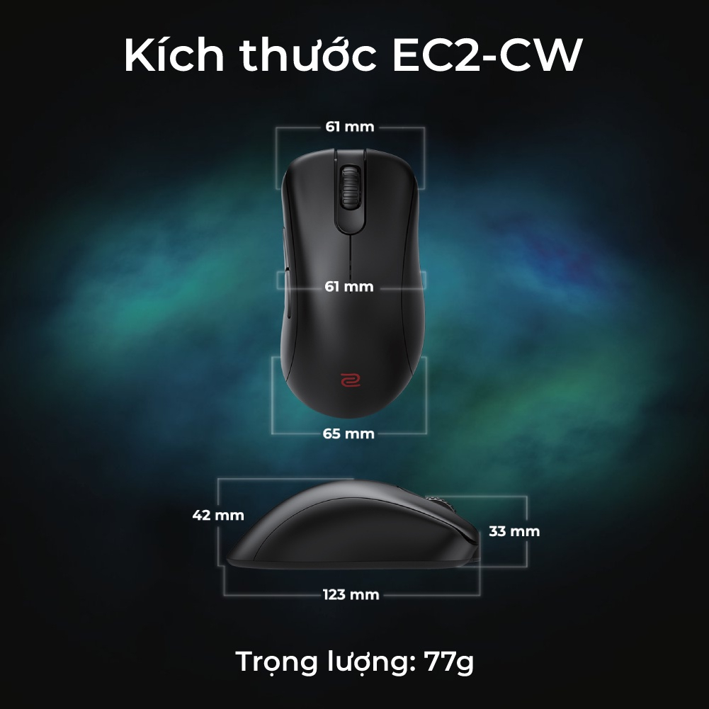 Chuột gaming không dây ZOWIE EC2-CW