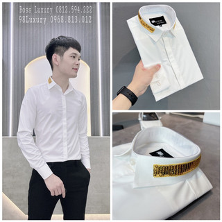 Sơmi thiết kế cổ kim sa