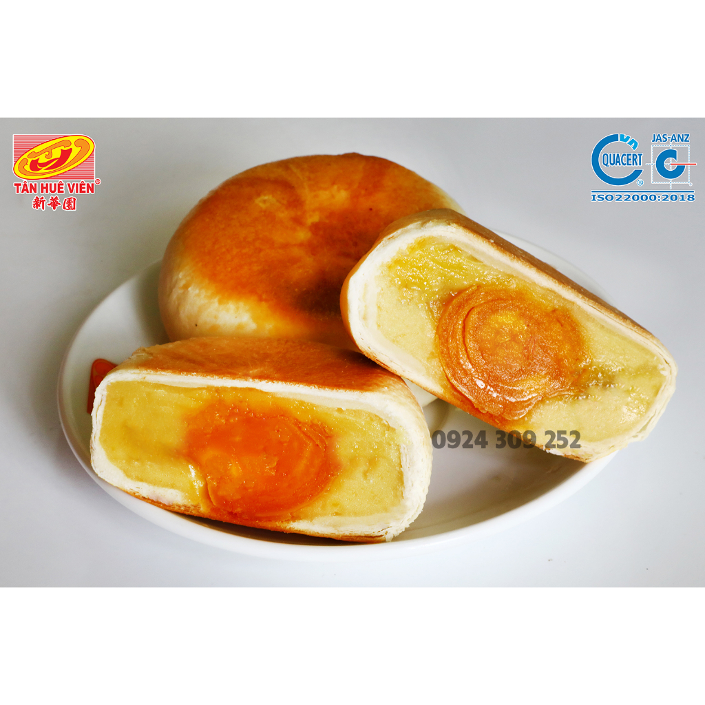 Bánh pía đậu xanh sầu riêng trứng 4 sao Tân Huê Viên