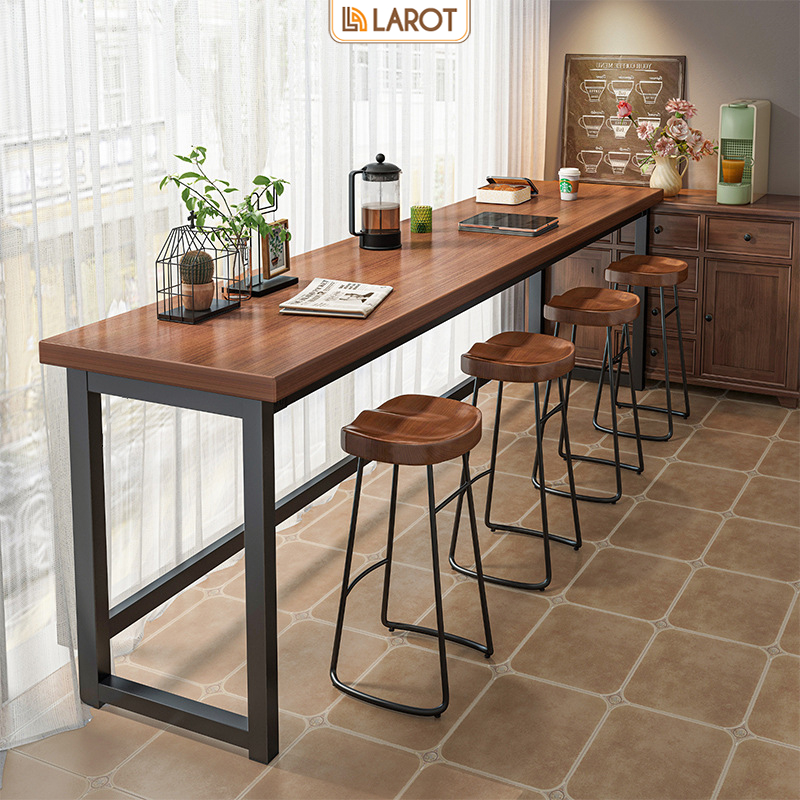 Bàn họp bàn làm việc văn phòng đa năng decor phòng gỗ MDF tiết kiệm diện tích giá rẻ thương hiệu Larot- LM89