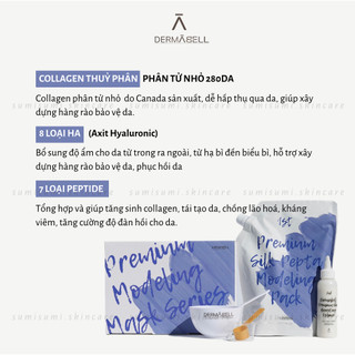 (Dermabell) Mặt nạ thạch peptide Premium Silk-Pepta Modeling Pack