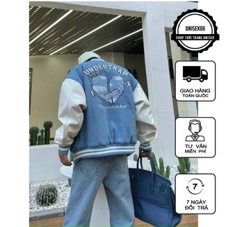 Áo khoác bomber Xanh UNDERTRAP ulzzang hottrend chất nỉ bông xịn xò giá rẻ chất lượng .B01