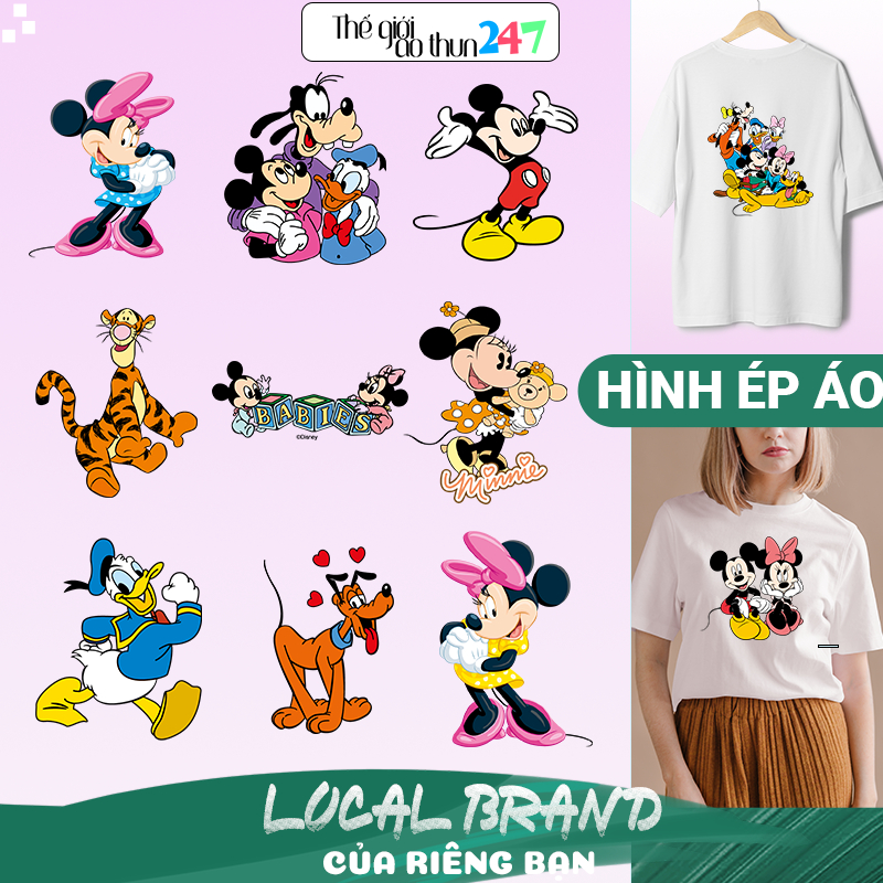 [Hình ủi, ép nhiệt] Hình ủi Mickey M17 dành cho trẻ em