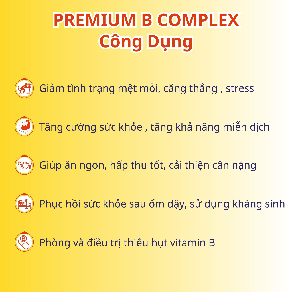 COMBO 2 Hộp Viên uống NUTRIONELIFE Premium B Complex Ăn Ngon, hỗ trợ giảm mệt mỏi  500mg x 30 Viên