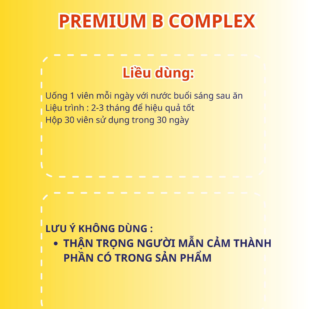 COMBO 2 Hộp Viên uống NUTRIONELIFE Premium B Complex Ăn Ngon, hỗ trợ giảm mệt mỏi  500mg x 30 Viên