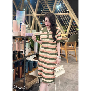 Váy maxi len  cao cấp