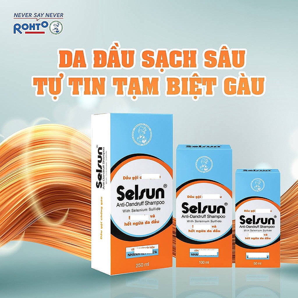 Bộ sản phẩm chống gàu Selsun (Dầu gội chống gàu Selsun 100ml + Dầu xã dưỡng tóc Selsun 100ml)