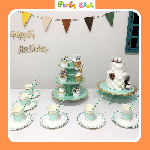 Kệ bánh cupcake 3 tầng trang trí sinh nhật