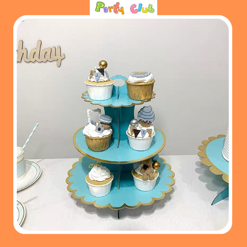 Kệ bánh cupcake 3 tầng trang trí sinh nhật