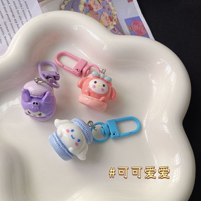 🥟ice🥟Móc Khóa Hình Chú Chó Sanrio Màu Macaron Dễ Thương