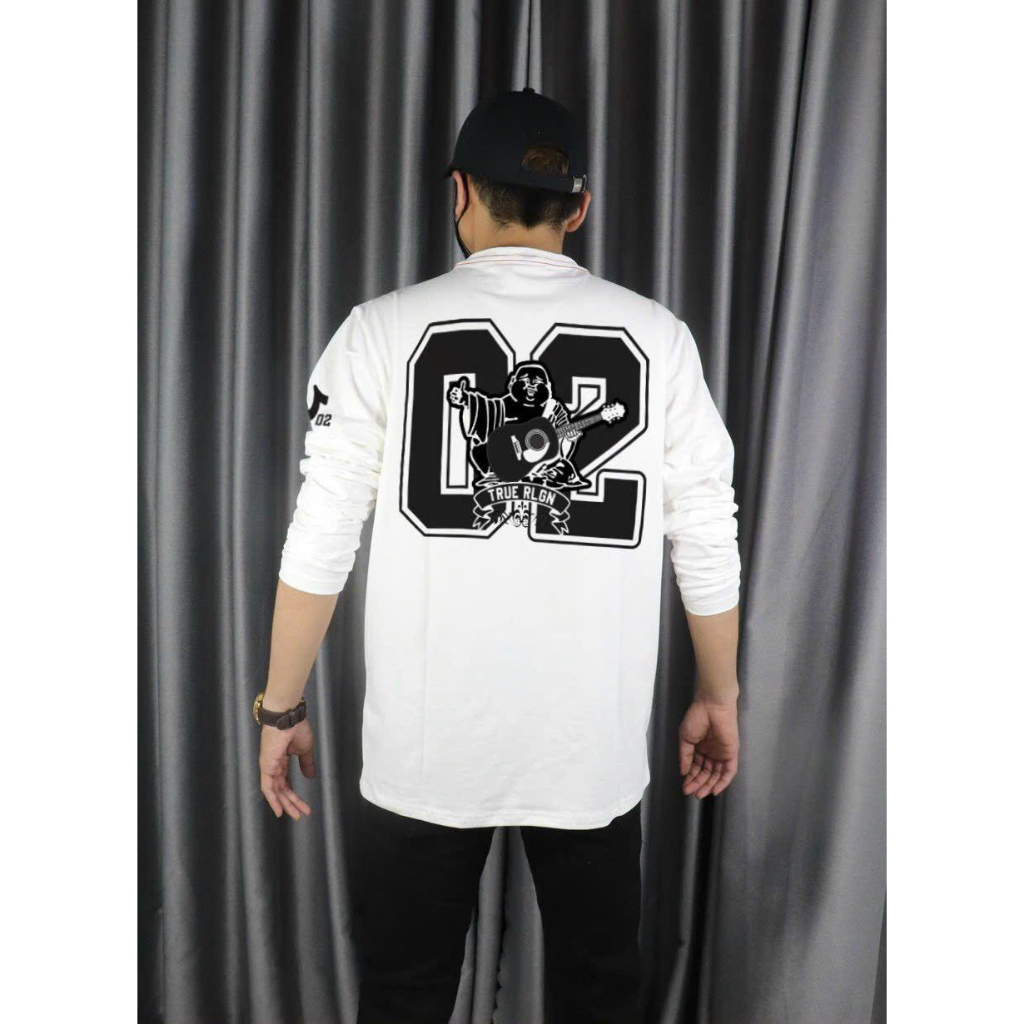 ÁO THUN NAM CỔ TRÒN TAY DÀI TRUE RLGN 02 ÔNG ĐỊA - N.D MENSWEAR