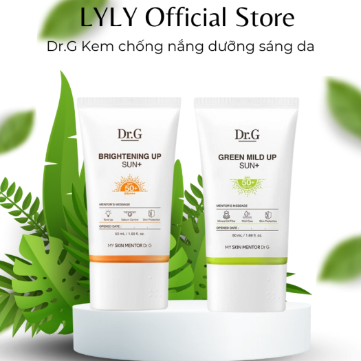 Dr.G Kem chống nắng dưỡng sáng da Brightening Up Sun+ SPF50+ PA+++ 50ml