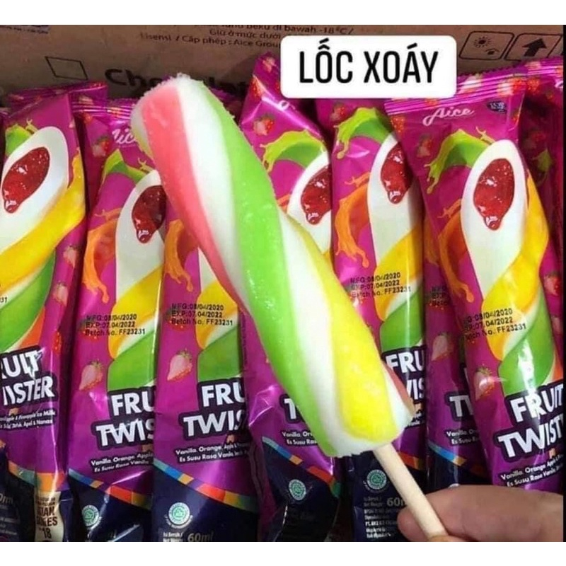 Kem trái cây lốc xoáy Aice - Kem Haidilao