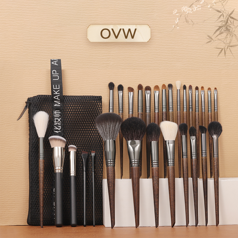 OVW Bộ 28 cọ trang điểm đánh phấn nền / phấn mắt / che khuyết điểm cho người mới bắt đầu New28pcs+ZW
