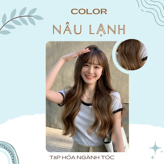 Thuốc nhuộm tóc màu nâu lạnh - tặng kèm trợ nhuộm 100ml