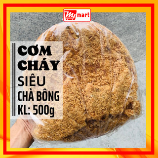 Cơm cháy đáy nồi, cơm cháy siêu chà bông Sài Gòn gói 500gr đồ ăn vặt Mymart