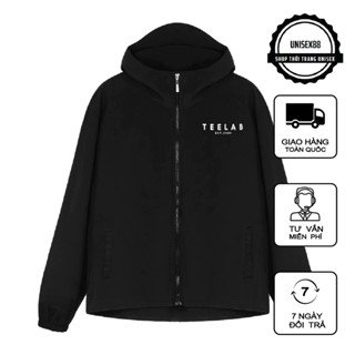Áo Khoác Teelab Có Mũ ,Áo gió dù 2 lớp nam nữ