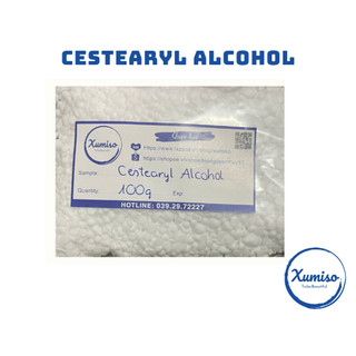 Cestearyl Alcohol - Sáp tạo đặc , nhũ hóa trong kem, dầu gội - Nguyên liệu mỹ phẩm - Xumiso -100G