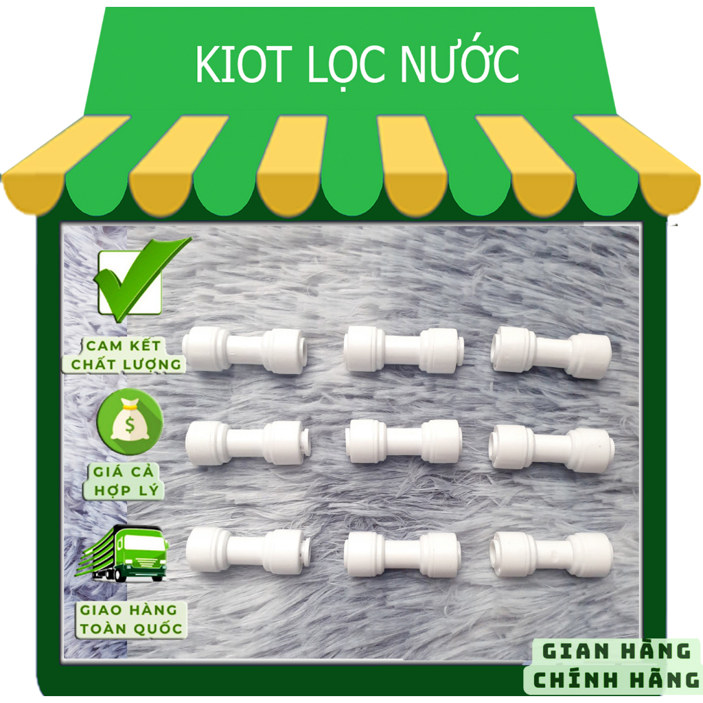 Cút nối nhanh dây,6, dây 10...dùng cho máy lọc nước RO gia đình