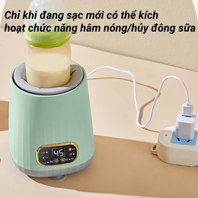 Máy hâm sữa Máy Lắc Bình Sữa Tự Động Cho Bé máy pha sữa cho bé chế - Làm nóng nhanh, giữ nhiệt lâu máy giữ nhiệt bình sữ
