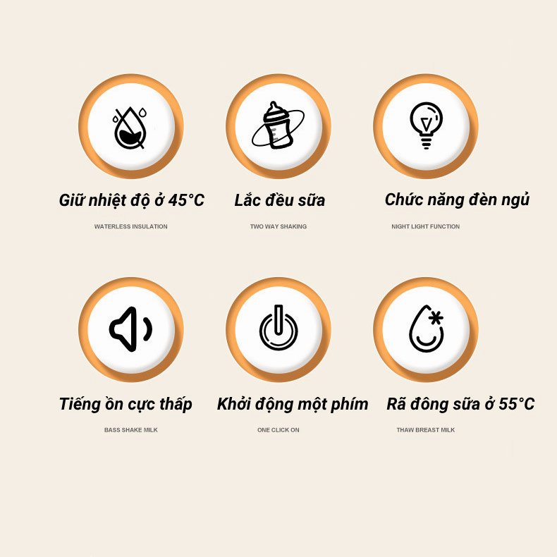 Máy hâm sữa Máy Lắc Bình Sữa Tự Động Cho Bé máy pha sữa cho bé chế - Làm nóng nhanh, giữ nhiệt lâu máy giữ nhiệt bình sữ