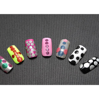 Sticker chấm bi tròn dán móng 3D 0324