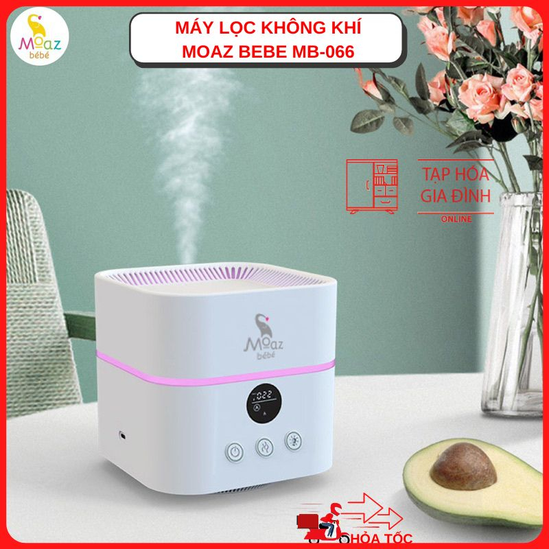 Máy lọc không khí và tạo ẩm moaz bebe moaz bébé mb066 phù hợp phòng 15-20m2 bảo hành chính hãng 12 tháng