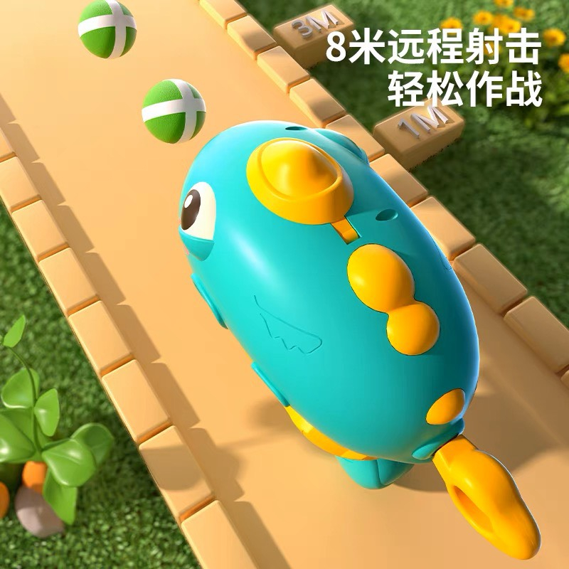 Đồ chơi súng bắn bóng dính kèm bảng phi tiêu khủng long cho bé