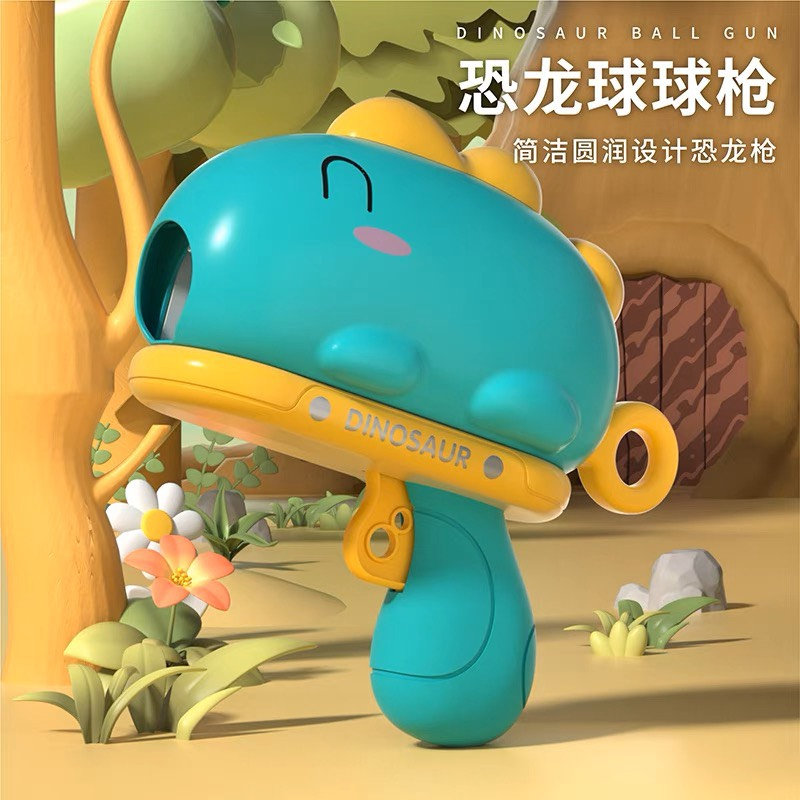 Đồ chơi súng bắn bóng dính kèm bảng phi tiêu khủng long cho bé