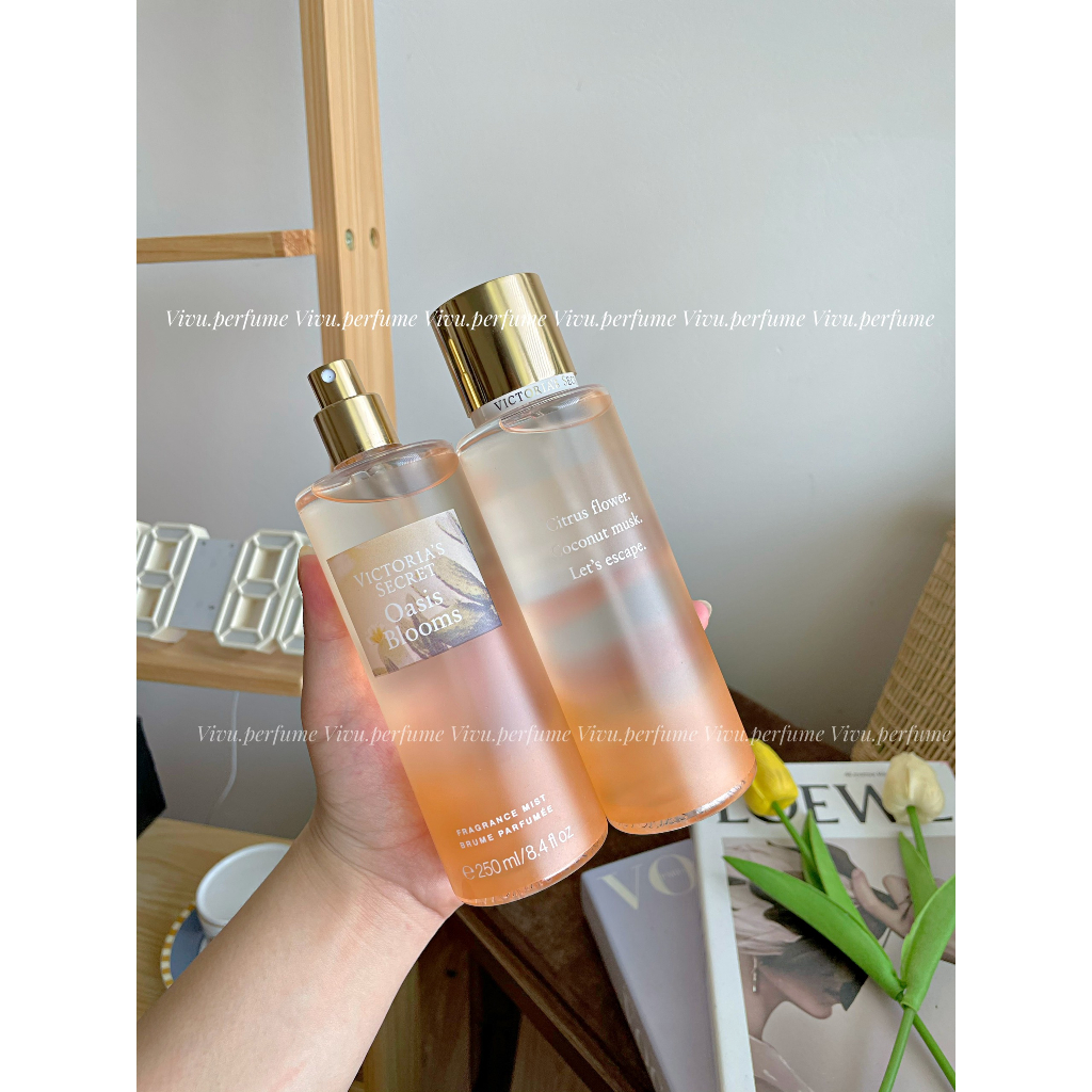 (Hương cam tươi mát) Body mist VIC Oasis Blooms mát mẻ