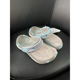 Giày clog lr uni 360 kids xám camo xanh