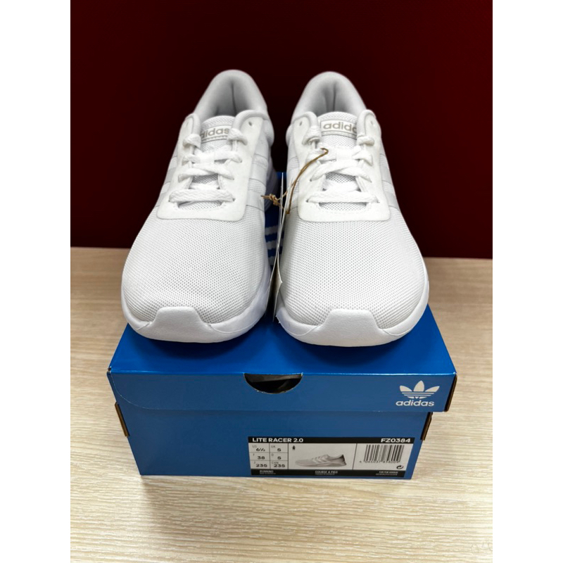 Pass Giày Chạy Adidas Lite Racer 2.0 Nữ Xám FZ0384 - Nữ size 5UK AUTH NEW 100%