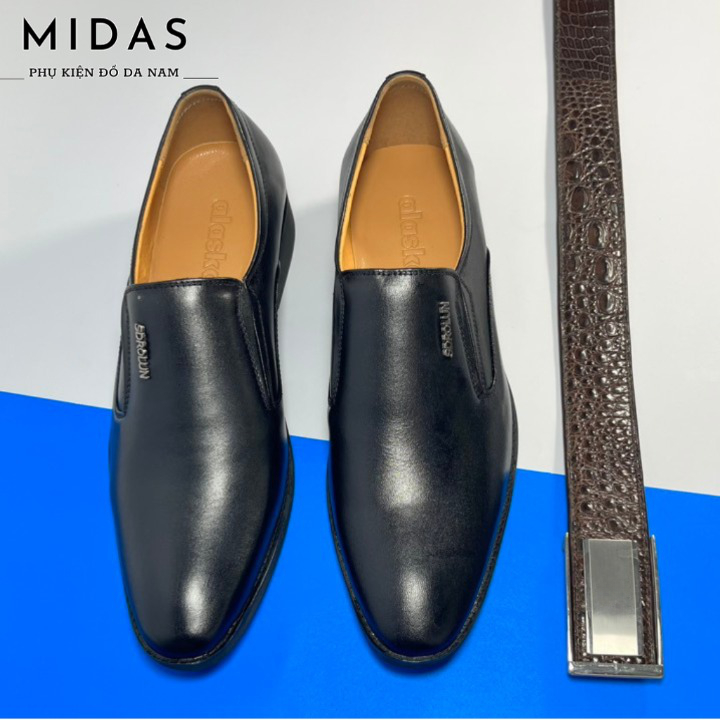 Giày lười nam da bò cao cấp,thiết kế đế cao su
