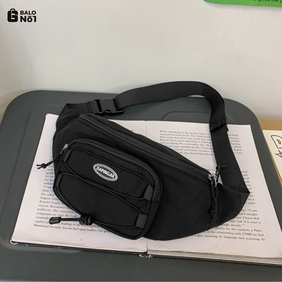 Túi Bao Tử DAPINGJIA UNISEX – Black