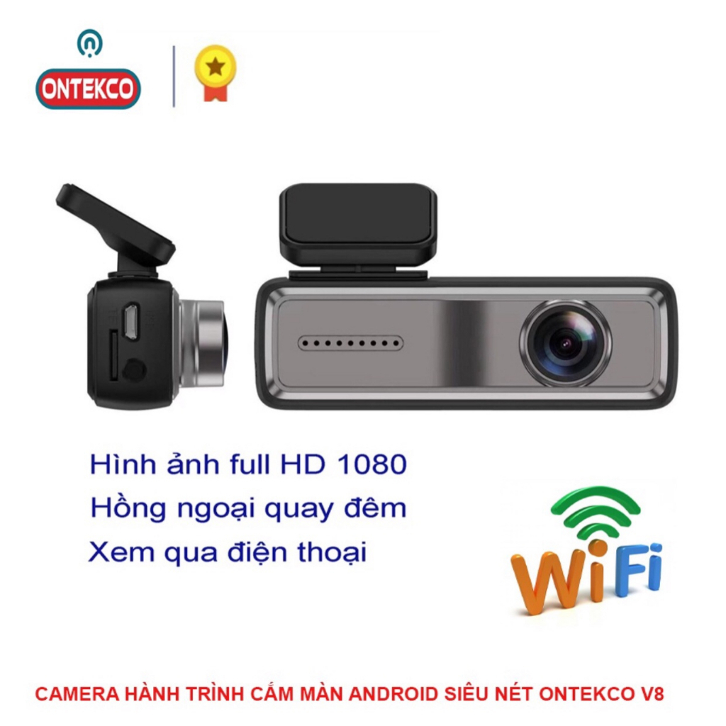 Camera hành trình Wifi ONTEKCO V8 PRO / V8 USB / V2, Góc rộng 2.0MPX / Camera kết nối màn android chính hãng - ONTEKCO | BigBuy360 - bigbuy360.vn