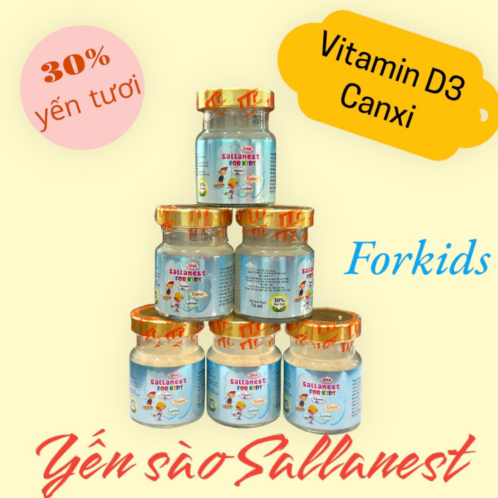 Nước Yến Sào Sallanest chưng baby 30% yến tươi - Hộp Tiết Kiệm